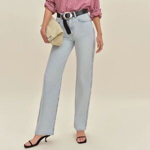 Reformation Val 90s Mid Rise Straight Jeans